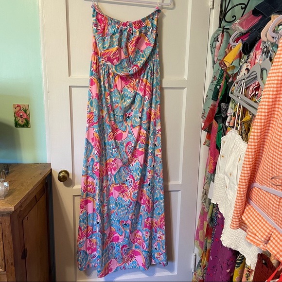 Lilly Pulitzer Dresses & Skirts - Lilly Pulitzer flamingo 🦩 Marlisa maxi dress in peel and eat